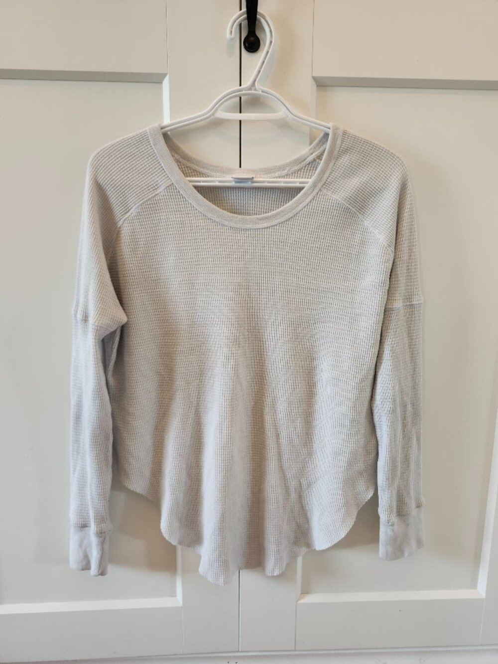 TNA White Waffle Longsleeve
